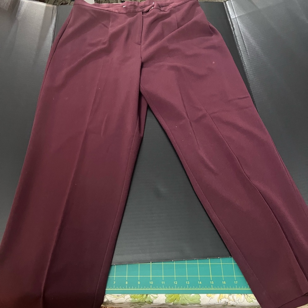 Dressbarn Burgundy Pants
